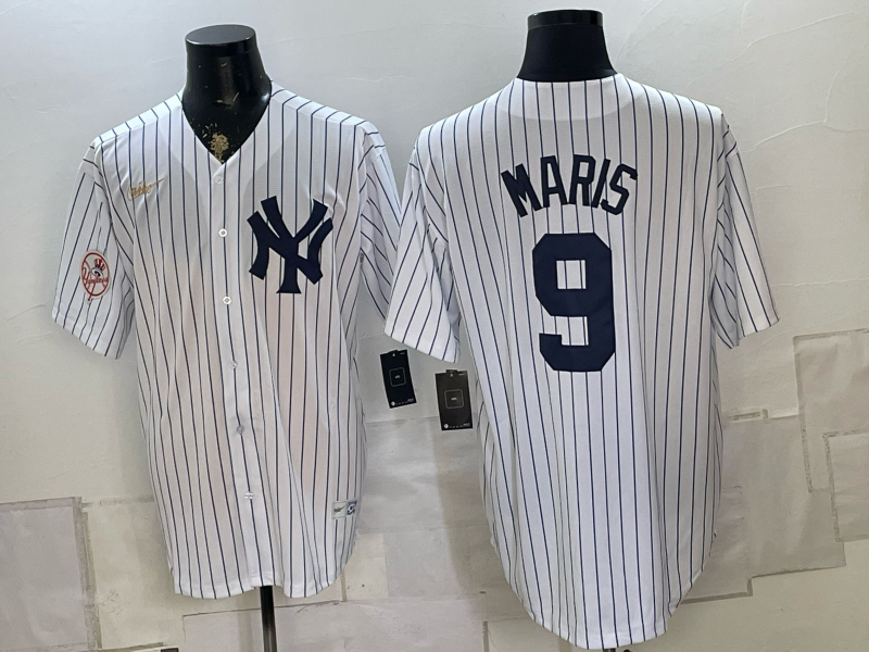 Men 2026 New York Yankees #9 Maris white Nike MLB Jersey 0826002->chicago cubs->MLB Jersey